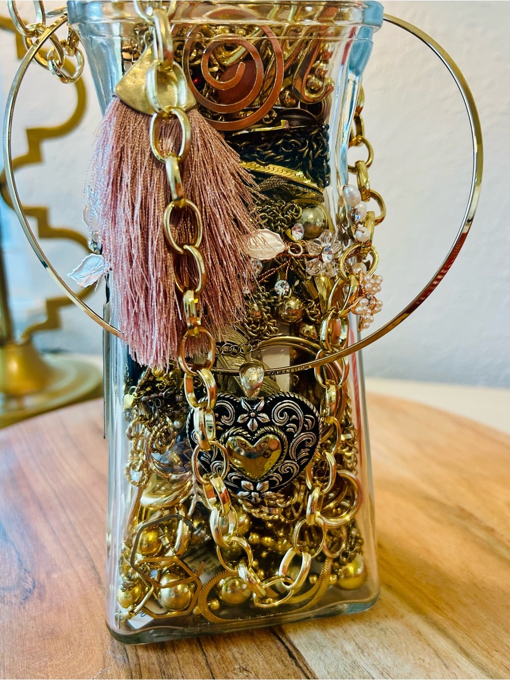 Huge 6.2 LB Curated Mystery Jewelry Jar – “The Margie” All Gold Toned Lot
